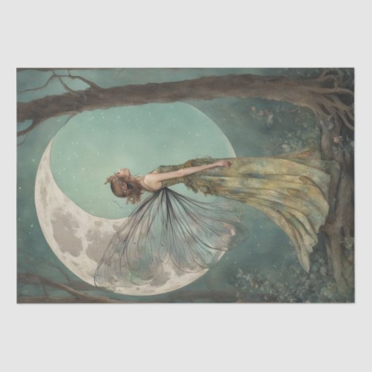  whimsicalな妖精のデコパージュペーパー 薄葉紙 (正面)