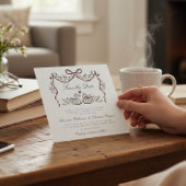  whimsicalな愛の鳥のスワンウェディング Save the Date セーブザデート