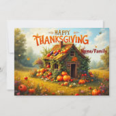 whimsicalな感謝祭の収穫 カード (正面)