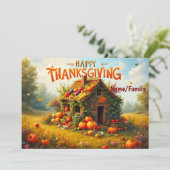  whimsicalな感謝祭の収穫 カード (スタンド正面)