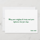  whimsicalな感謝祭の収穫 カード (裏面)