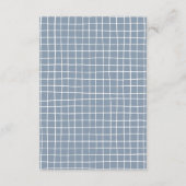 whimsicalな手描きイラストのブライダルシャワー サンキューカード (裏面)