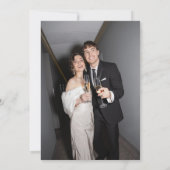  whimsicalな手描きミニマルブルー ホワイトフォト (裏面)