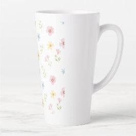 whimsicalな春の草原のセラミックマグ - 美観 カフェラテマグ
