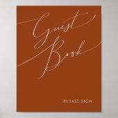  whimsicalな砂漠 | テラコッタ ゲストブック サイン (正面)