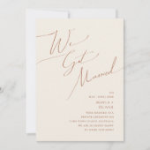  whimsicalな砂漠|ベージュのエロープメント発表 招待状 (正面)