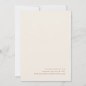  whimsicalな砂漠|ベージュのエロープメント発表 招待状 (裏面)