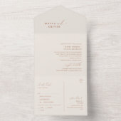  whimsicalな砂漠 | ベージュの封印と送信 オールインワン招待状 (内側)