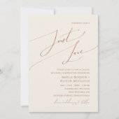  whimsicalな砂漠 | ベージュの愛のウェディング 招待状 (正面)