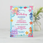  whimsicalな虹色の人魚とタツノオトシゴの星の誕生日 セーブザデート (スタンド正面)