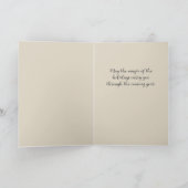  whimsicalな蝶と木の折りたたみホリデーカード シーズンカード (内部)