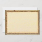  whimsicalな黄色のハートの木の結婚式招待状 招待状 (裏面)