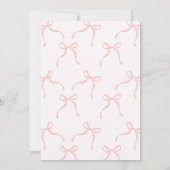  whimsicalピンクのバレリーナプリンセス誕生日 招待状 (裏面)