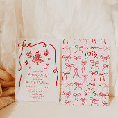  whimsical で手描きの誕生日パーティー 招待状