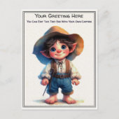  whimsical で日常の感情を込めたストーリーブックアート ポストカード (正面)