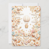  whimsical & エレガントなベビーシャワー招待状 招待状 (裏面)