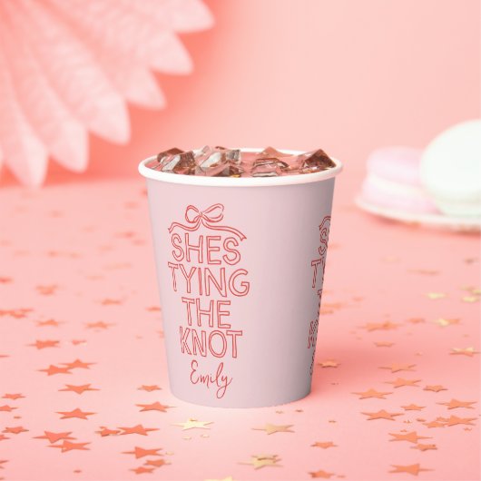 whimsical コケッタの蝶結び ウェディングシャワー 紙コップ (インサイチュ)