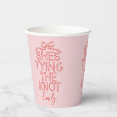 whimsical コケッタの蝶結び ウェディングシャワー 紙コップ (正面)