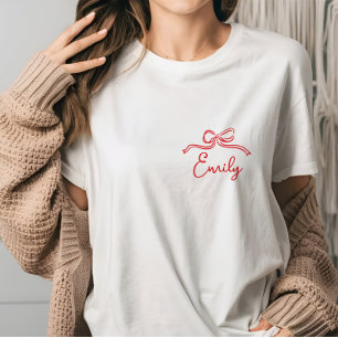  whimsical コケッティー ボウタイニング ノット ブライダルシャワー tシャツ