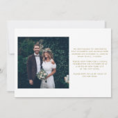 whimsical ゴールド | フォトエロープメント発表 招待状 (裏面)