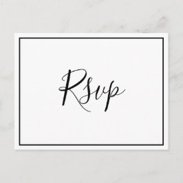  whimsical スクリプト RSVP ポストカード