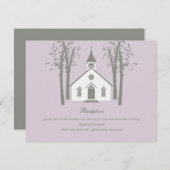  whimsical チャペル 結婚式 受付 案内カード エンクロージャーカード (正面/裏面)