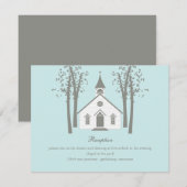  whimsical チャペル 結婚式 受付 案内カード 招待状 (正面/裏面)