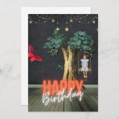  whimsical ハッピーバースデー サルレアル 加工アート (正面/裏面)