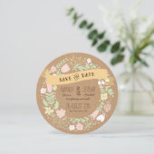 whimsical フラワー リース Save the Date フォト セーブザデート (スタンド正面)