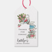  whimsical ブライダル シャワー ティーパーティー ギフトタグ (正面)