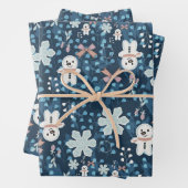  whimsical ホリデー ラッピング ペーパー フラット シート (インサイチュ)