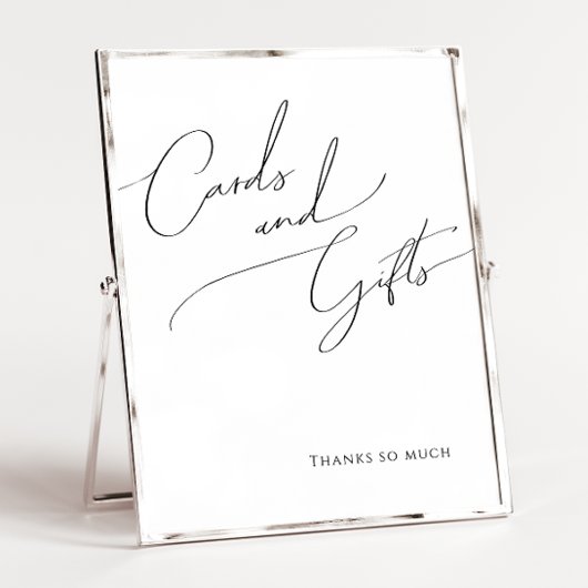  whimsical ミニマリスト スクリプト カードとギフト サイン