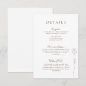 whimsical ライン ローズ 詳細 封入カード エンクロージャーカード (正面/裏面)