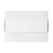  whimsical ラグジュアリー アイボリー フローラル スタイル ボーダー ウェディング 招待状ベリーバンド (裏面例)