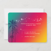  whimsical ラスベガス ウェディング RSVP (裏面)