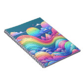  whimsical レインボーファンタジー Landscape ノートブック (右側)