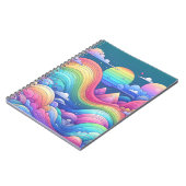  whimsical レインボーファンタジー Landscape ノートブック (左側)