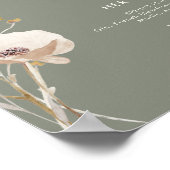 whimsical ワイルドフラワー | セージ シグネチャードリンク サイン (角)