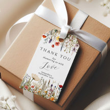  whimsical ワイルドフラワー ベビーシャワー サンクス