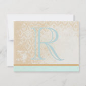  whimsical ヴィンテージ 鳥かご ウェディング 受付 カード (裏面)