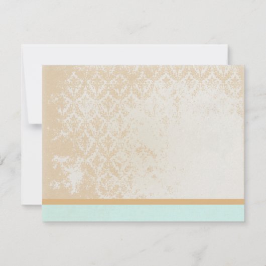 whimsical ヴィンテージ 鳥かご ウェディング 受付 カード (裏面)