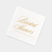 whimsical 太字カリグラフィーブライダルシャワー 箔ナプキン (左)