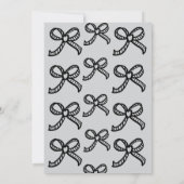  whimsical 手描きのリボン ウェディングシャワーの招待状 招待状 (裏面)