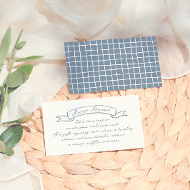  whimsical 手描きイラストの花嫁シャワー エンクロージャーカード