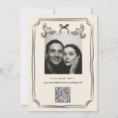  whimsical 手描き落書き セーブザデート (裏面)