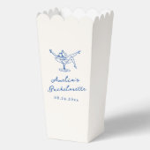 whimsical 手描き ネイビーブルー バチェロレッテ フェイバーボックス (裏面)