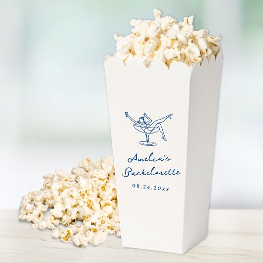 whimsical 手描き ネイビーブルー バチェロレッテ フェイバーボックス