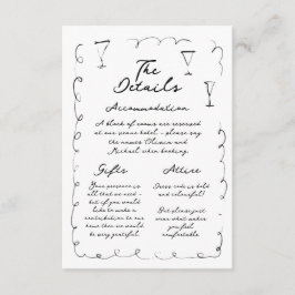  whimsical 手描き 詳細 封入カード エンクロージャーカード