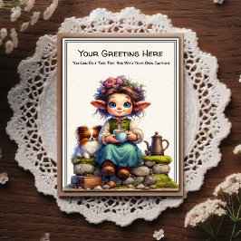  whimsical 日常感覚 ヴィンテージ アート ポストカード