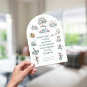 Whimsical 12 Days of Christmas Song Save the Date 招待状